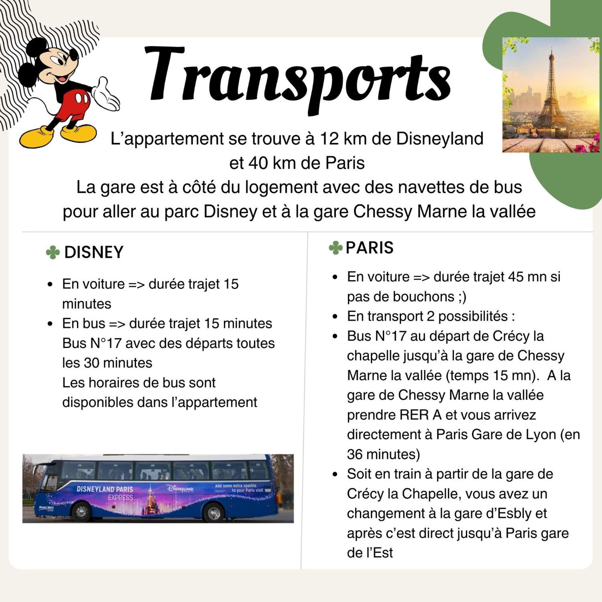 Appartement Studio O Fil De L'O A 12 Kilometres De Disneyland Paris Crecy-la-Chapelle Exterior photo